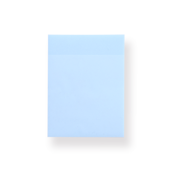 Transparent Shimmering Sticky Notes - Large - Blue - Stationery Pal