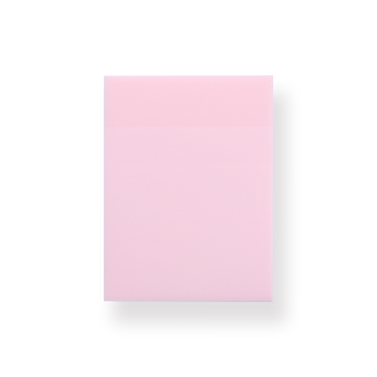 Transparent Shimmering Sticky Notes - Large - Pink - Stationery Pal