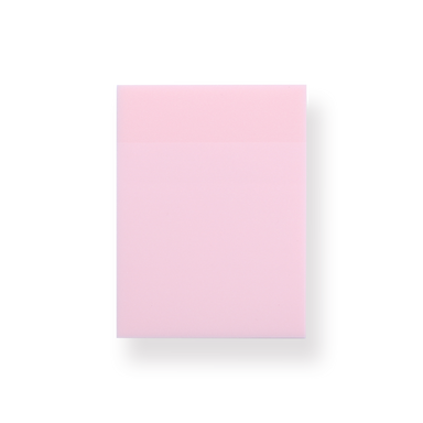 Transparent Shimmering Sticky Notes - Large - Pink - Stationery Pal