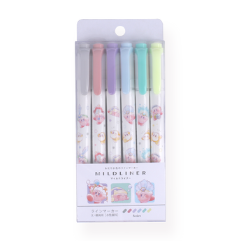 Zebra x Kirby Mildliner Highlighter - Set of 6 - Stationery Pal