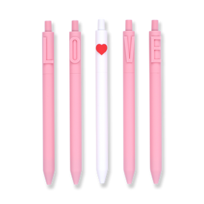 Kaco Alpha Love Gel Pen - 0.5 mm - Set of 5 - Stationery Pal