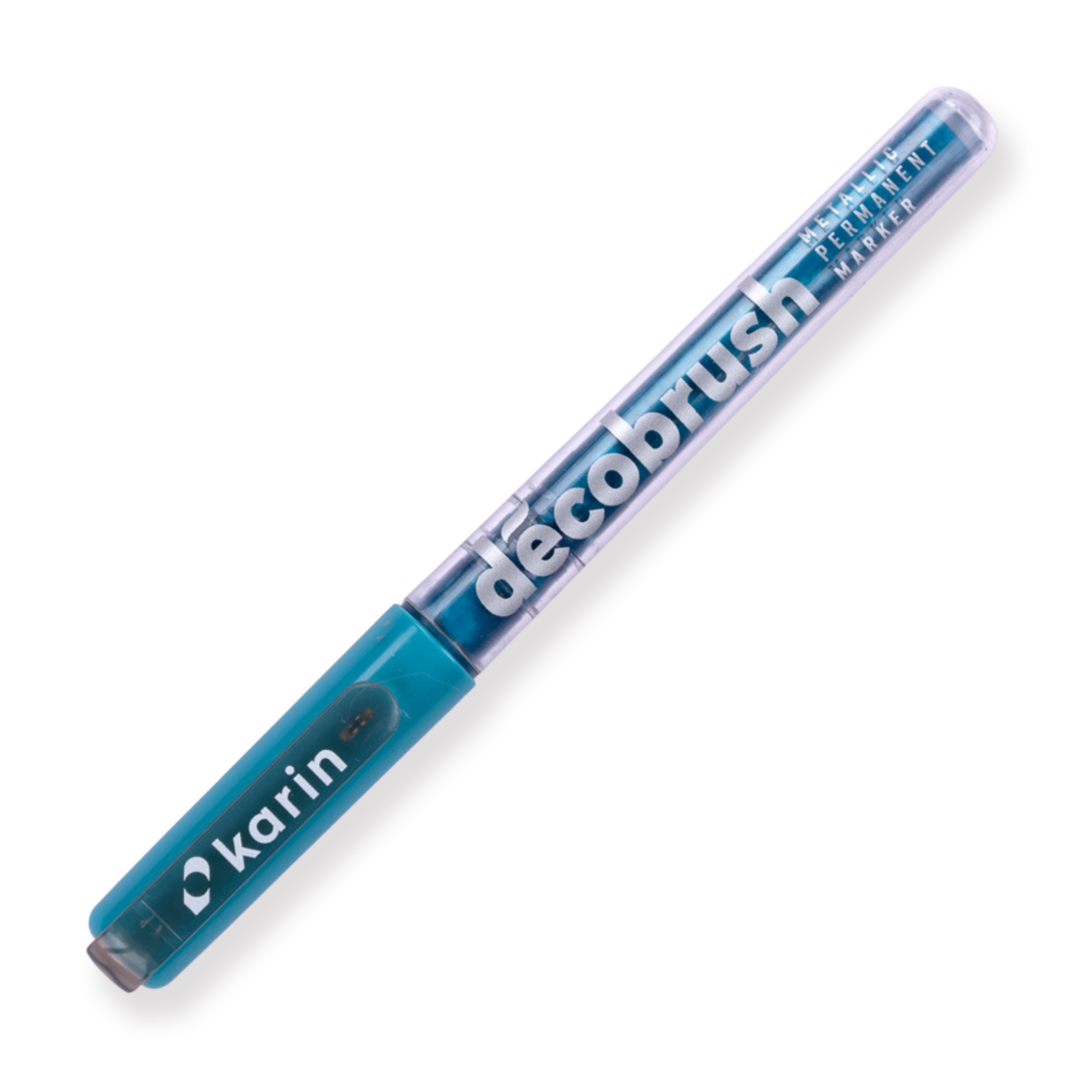 Rotulador metálico Karin Deco Brush - Azul metalizado
