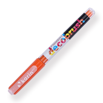 Karin Pigment Deco Brush Marker - Bright Orange 021U - Stationery Pal