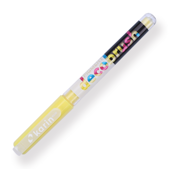 Karin Pigment Deco Brush Marker - Pastel Yellow 100U - Stationery Pal