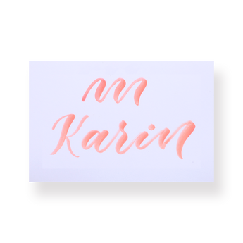 Karin Pigment Deco Brush Marker - Salmon Pink 1635U - Stationery Pal