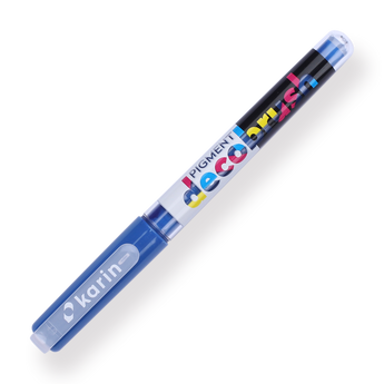 Karin Pigment Deco Brush Marker - True Blue 2935U - Stationery Pal