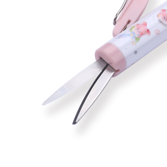 Kamio Kirby Slide Scissors - Pink - Stationery Pal