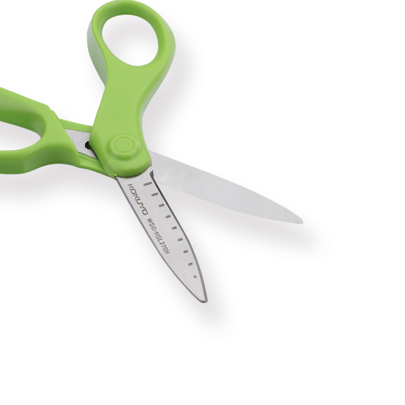 Kokuyo Aerofit Saxa for Kids Left Handed Scissors - Green - Stationery Pal