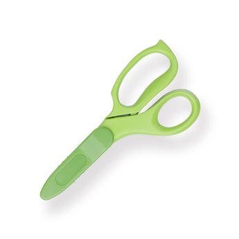 Kokuyo Aerofit Saxa for Kids Left Handed Scissors - Green - Stationery Pal