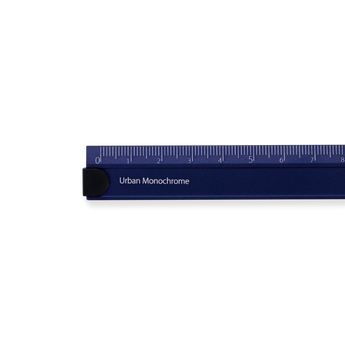 Kokuyo Aluminum Folding Ruler - 15/30 cm - Blue - Stationery Pal