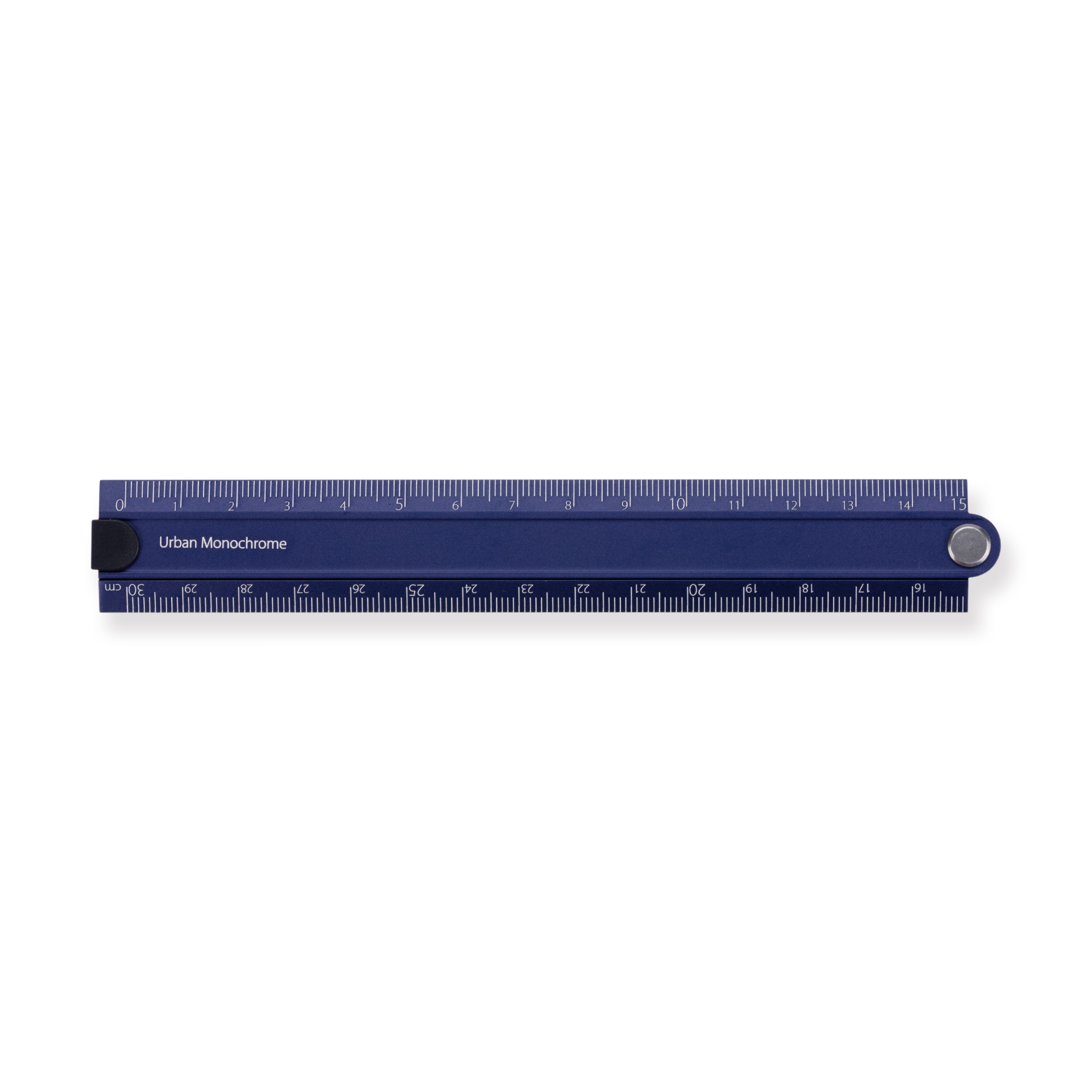 Kokuyo Aluminum Folding Ruler - 15/30 cm - Blue – Stationery Pal