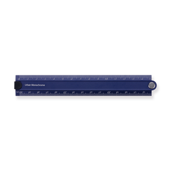 Kokuyo Aluminum Folding Ruler - 15/30 cm - Blue – Stationery Pal