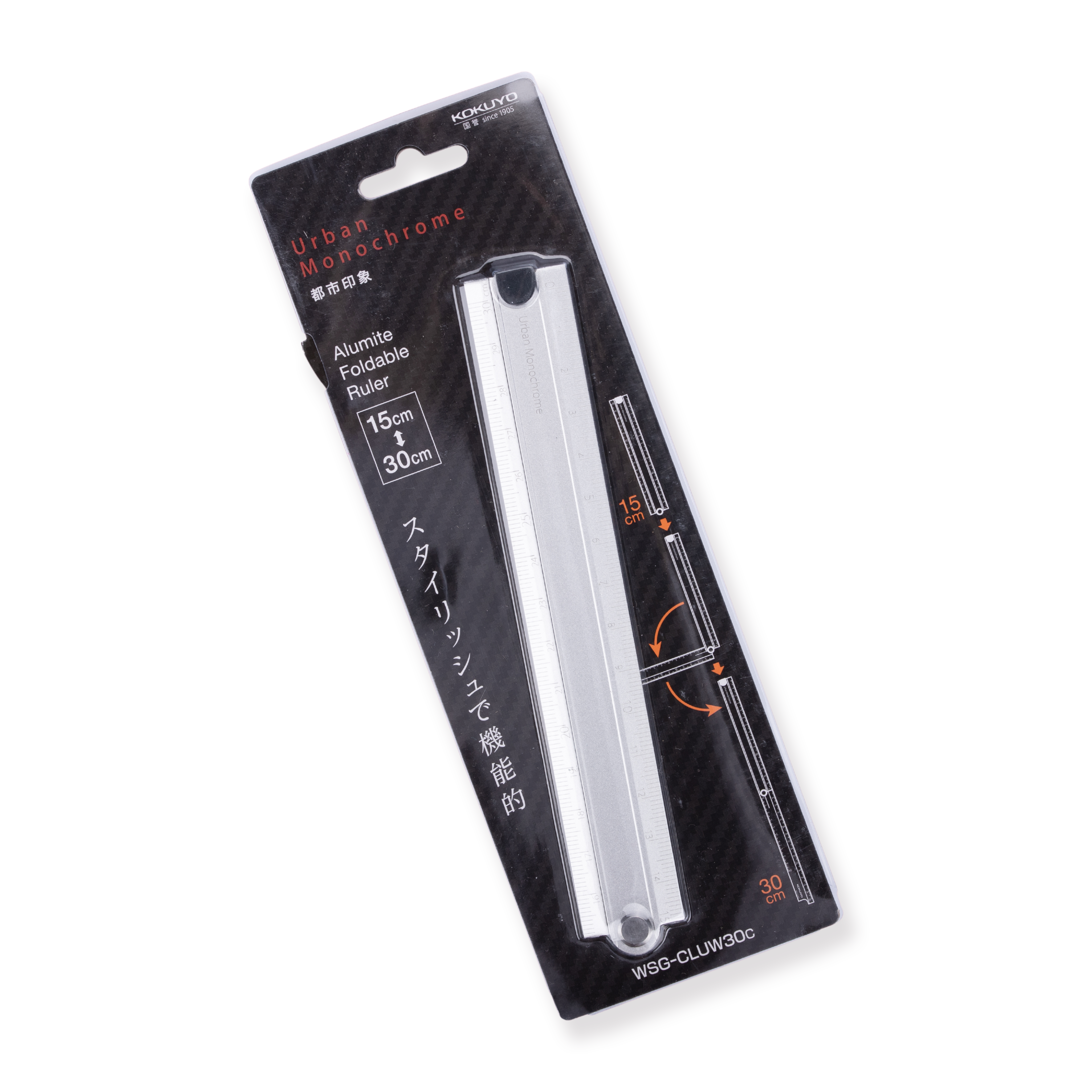 Toyo Metallic Ruler Kokuyo Aluminum Folding Ruler - 15/30 cm - Silver – Stationery Pal