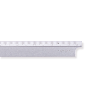 Kokuyo Aluminum Folding Ruler - 15/30 cm - Silver - Stationery Pal