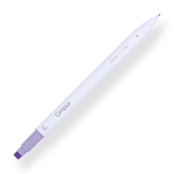 Kokuyo Campus Marker Pen -  Stamp / Line - Moon - Stationery Pal