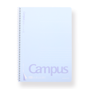 Kokuyo Campus Metal Ring Notebook - B5 - Dotted 8 mm Rule - Blue - Stationery Pal