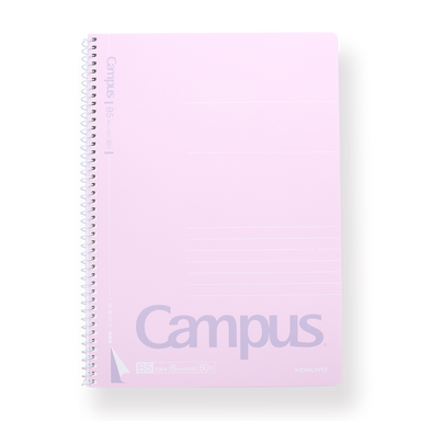 Kokuyo Campus Metal Ring Notebook - B5 - Dotted 8 mm Rule - Pink - Stationery Pal