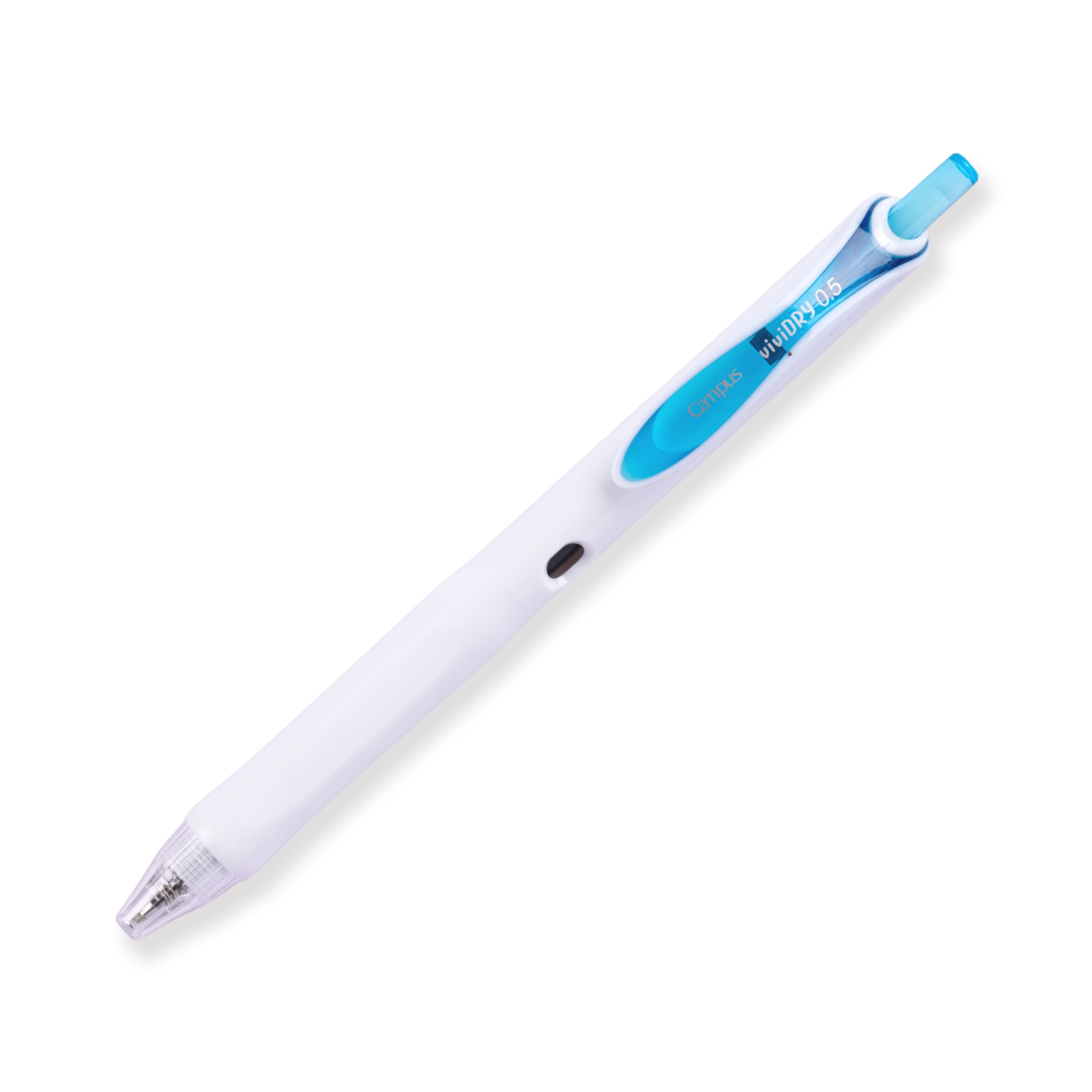 Bolígrafo de gel retráctil Kokuyo Campus viviDRY - 0,5 mm - Azul claro