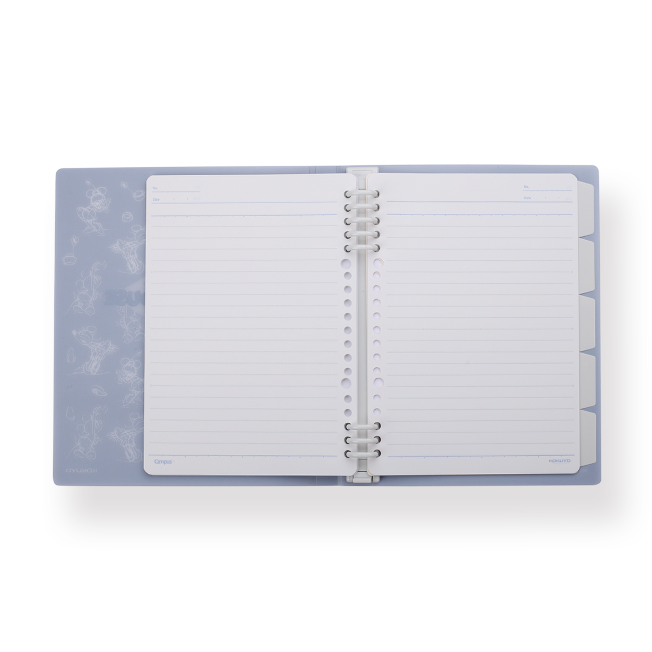 Kokuyo Disney Loose Leaf Notebook - A5 - Ruled - Mickey Mouse - Stationery Pal