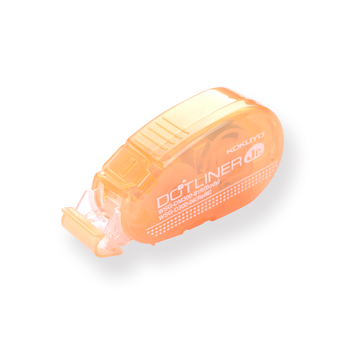 Kokuyo Dotliner Adhesive Glue Tape Roller - Orange - Stationery Pal