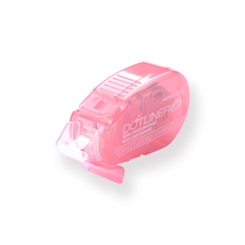 Kokuyo Dotliner Adhesive Glue Tape Roller - Pink - Stationery Pal