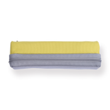 Kokuyo Double Layer Sorting Pencil Case - Yellow / Grey - Stationery Pal