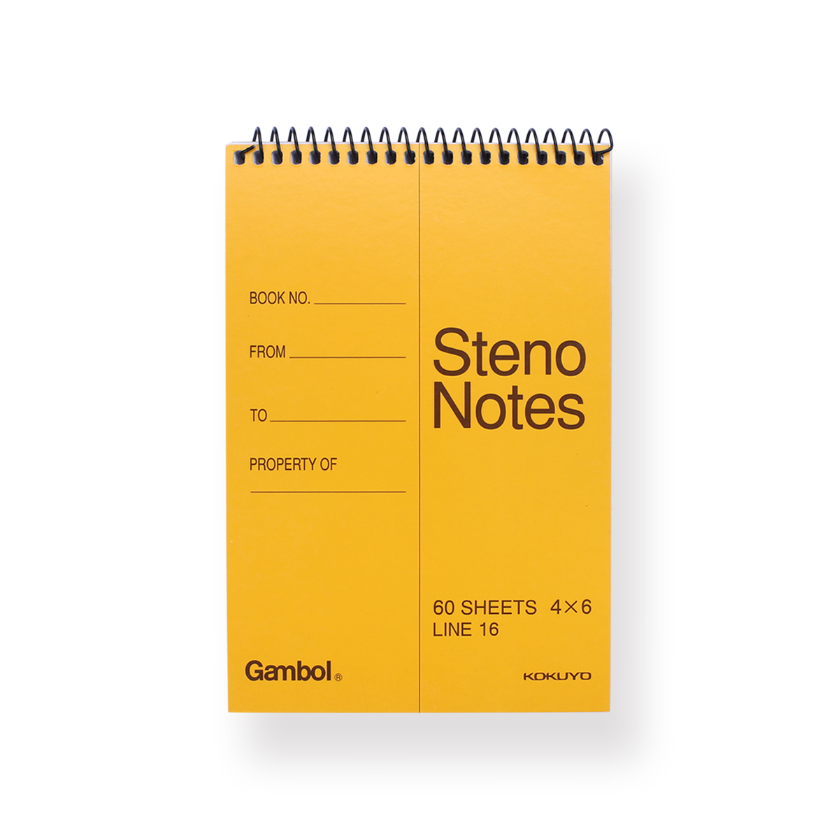 Kokuyo Gambol Steno Notes Top Spiral Lined A6 — Stationery Pal