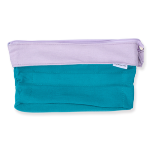 Kokuyo Novita-Oli Pen/Pencil Case - Lilac + Green