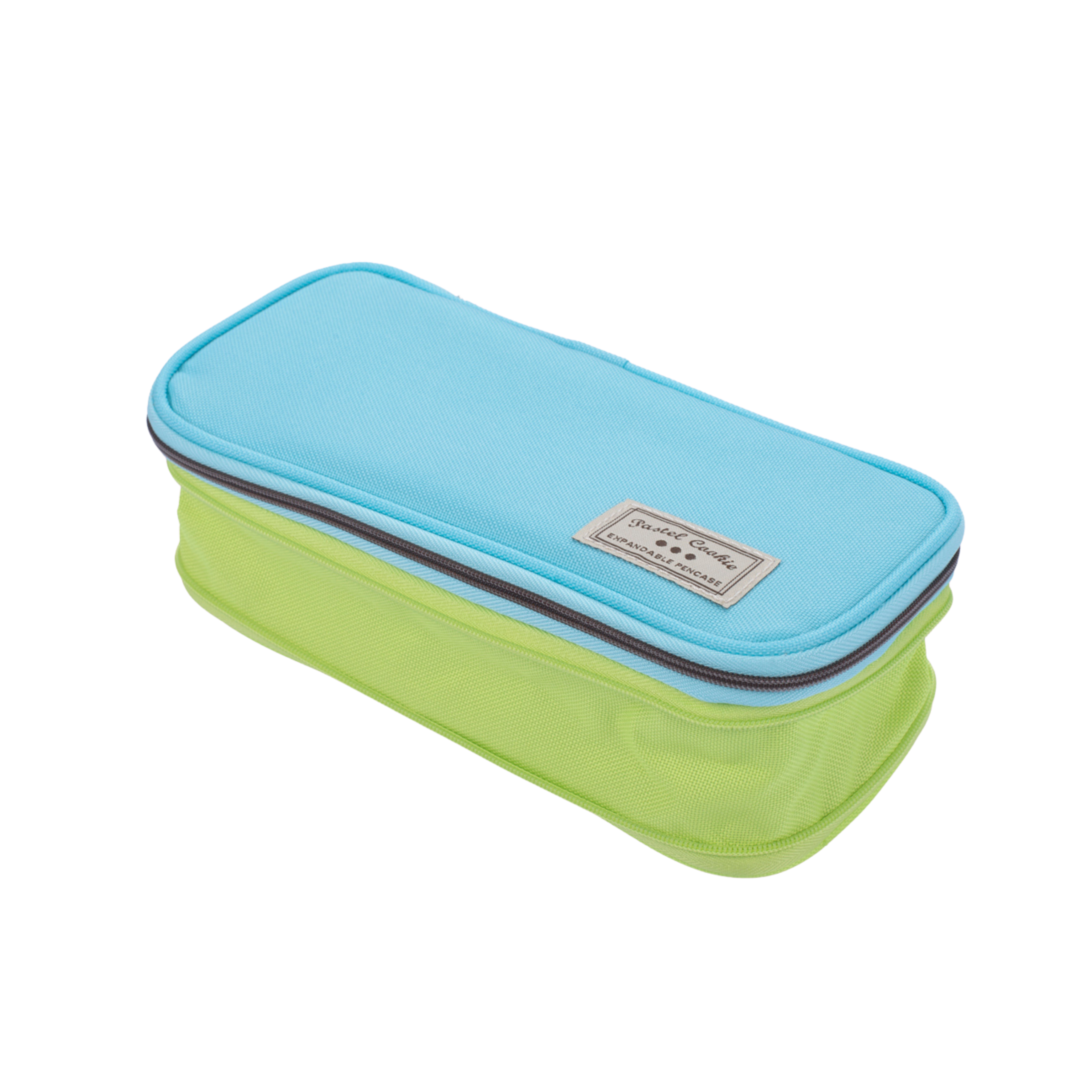 Kokuyo Pastel Cookie Expandable Pen Case - Blue+Green
