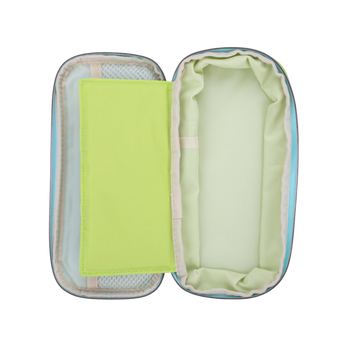 Kokuyo Pastel Cookie Expandable Pen Case - Blue+Green - Stationery Pal