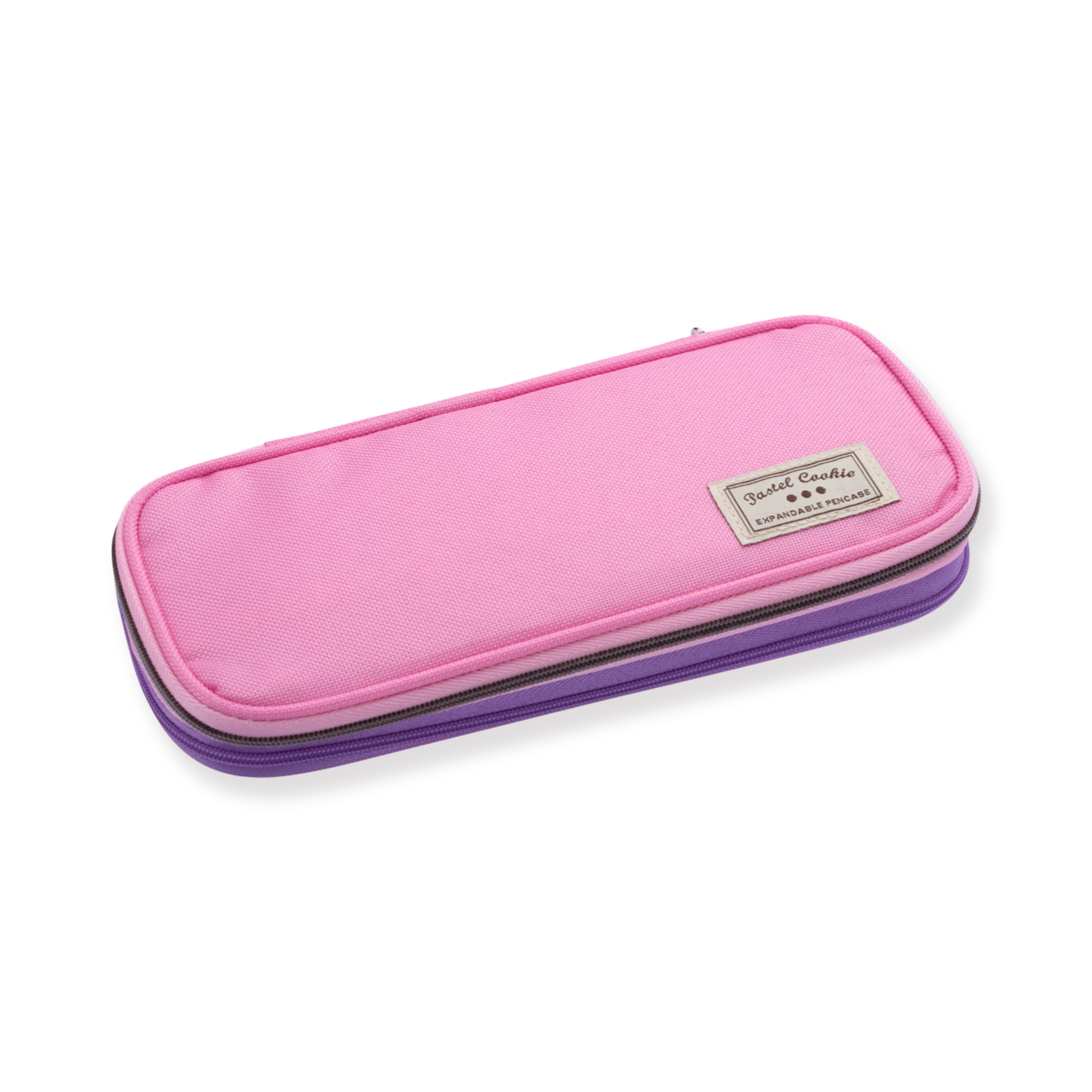Kokuyo Pastel Cookie Estuche extensible para bolígrafos - Rosa+Púrpura