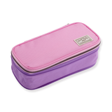 Kokuyo Pastel Cookie Expandable Pen Case - Pink+Purple - Stationery Pal