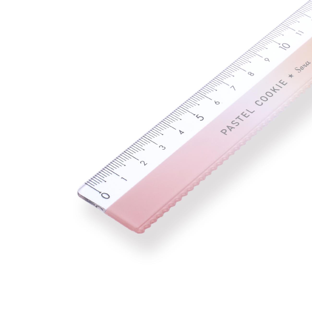 Kokuyo Pastel Cookie Ruler - 15 cm - Yellow Pink Gradient – Stationery Pal