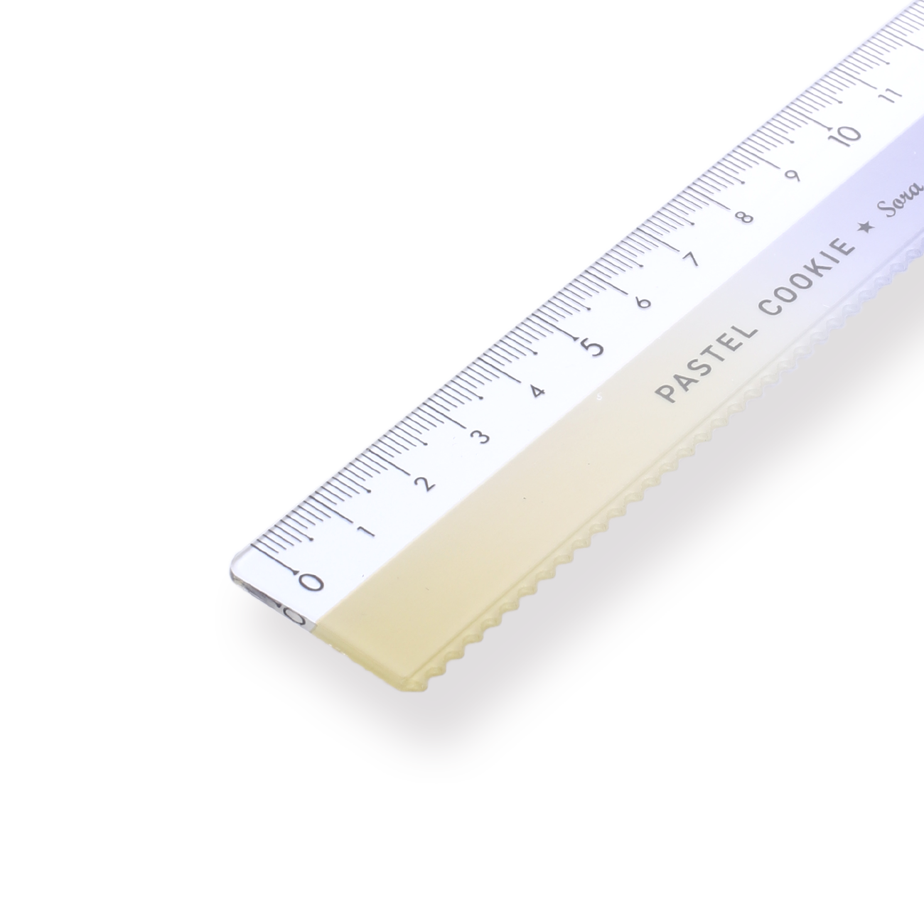 Yellow Ruler Pad Kokuyo Pastel Cookie Ruler - 15 cm - Yellow Violet Gradient ...