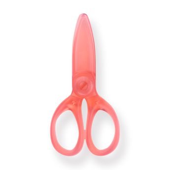 Kokuyo Pastel Cookie Scissors - Red - Stationery Pal