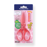 Kokuyo Pastel Cookie Scissors - Red - Stationery Pal