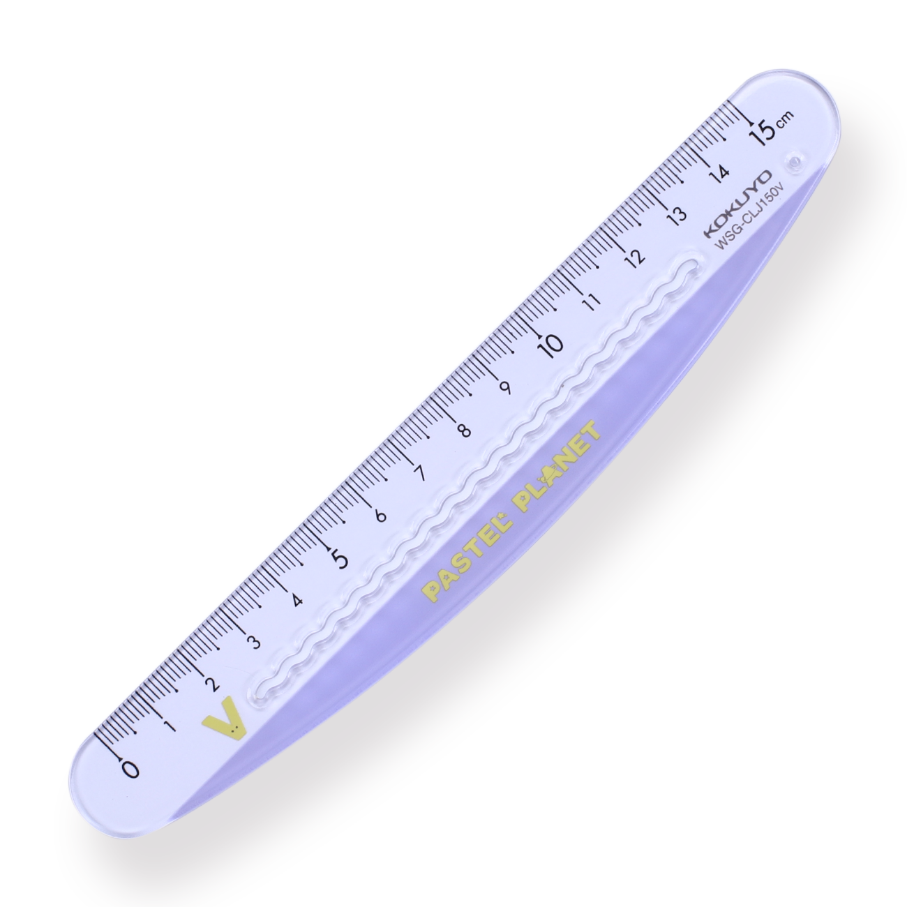Reading Ruler Purple Kokuyo Pastel Planet Ruler - 15 cm - Purple – Stationery Pal