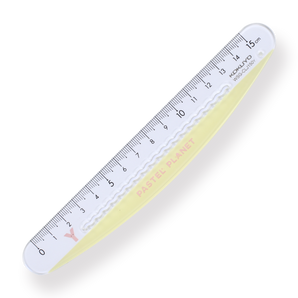 Kokuyo Pastel Planet Ruler - 15 cm - Yellow - Stationery Pal