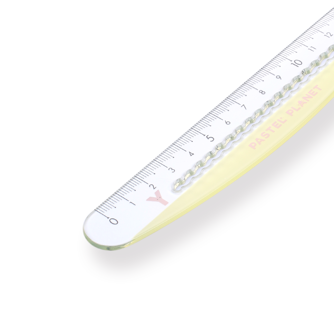 Yellow Ruler Pad Kokuyo Pastel Planet Ruler - 15 cm - Yellow – Stationery Pal