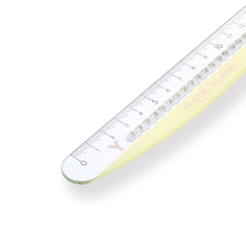 Kokuyo Pastel Planet Ruler - 15 cm - Yellow - Stationery Pal