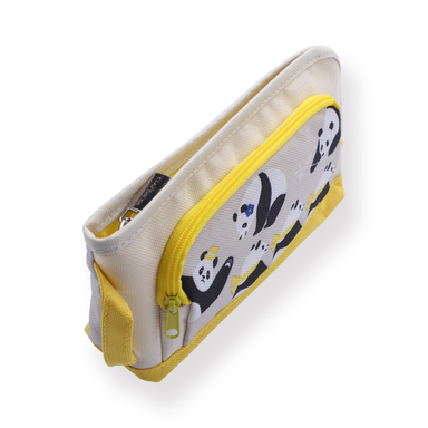 Kokuyo Pouch Type Panda Pencil Case - Yellow
