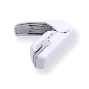 Kokuyo SLN-MPH105 Harinacs Press Stapleless Stapler - White - Stationery Pal