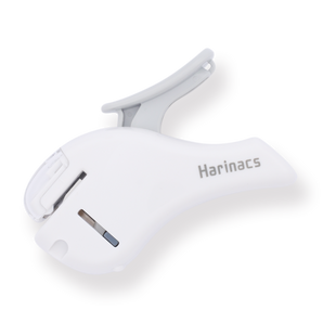 Kokuyo SLN-MSH305 Harinacs Stapleless Stapler - Compact Alpha - White - Stationery Pal