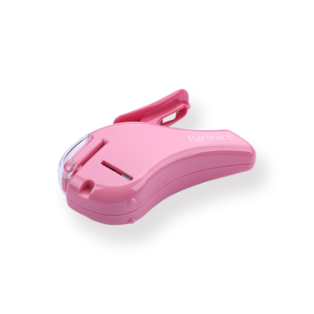 Kokuyo SLN-MSH305 Harinacs Stapleless Stapler - Compact Alpha - Pink - Stationery Pal