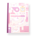 Kokuyo x Bungu Neko Notebook - A5 - 8 mm Ruled - Purple - Stationery Pal