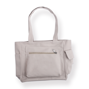 Korean Simple Tote Bag - Khaki - Stationery Pal