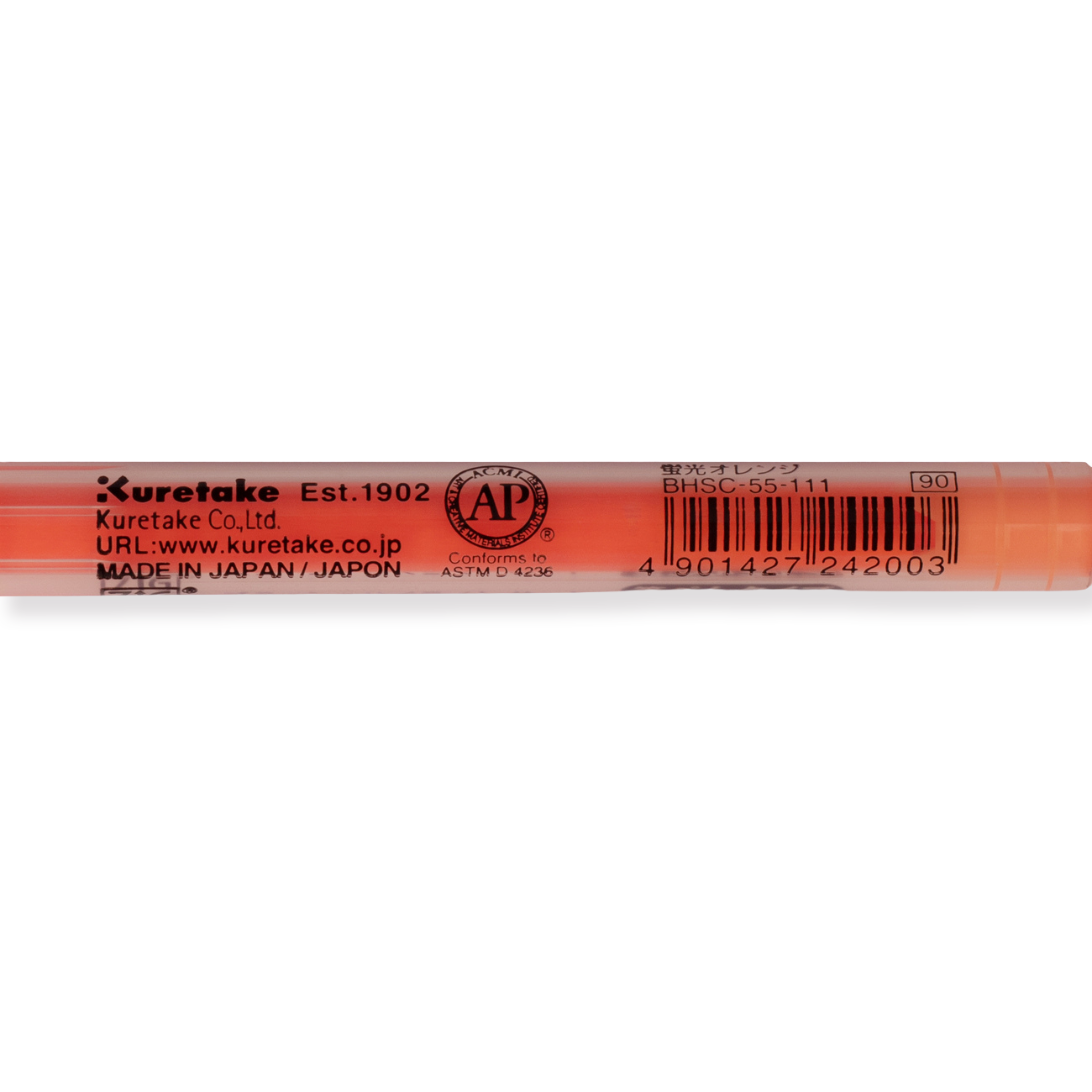 Kuretake Brush High-Lite Quick C+ Textmarker - Orange