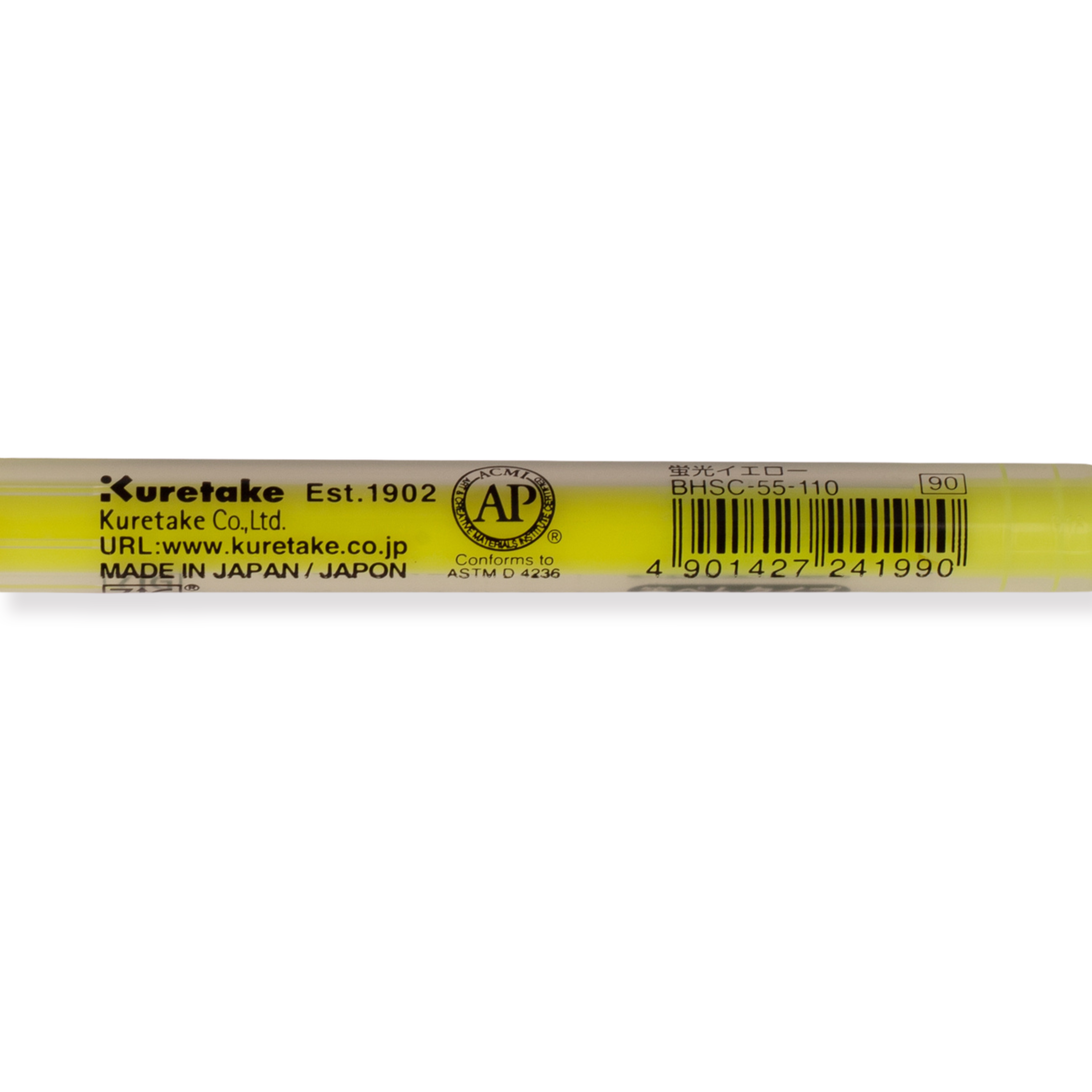 Kuretake Brush High-Lite Quick C+ Textmarker - Gelb