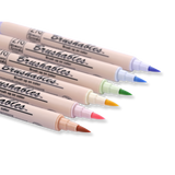 Kuretake ZIG Brushables Brush Pen - 6 Color Pastel Set - Stationery Pal