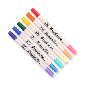 Kuretake ZIG Brushables Brush Pen - 6 Color Vivid Set - Stationery Pal